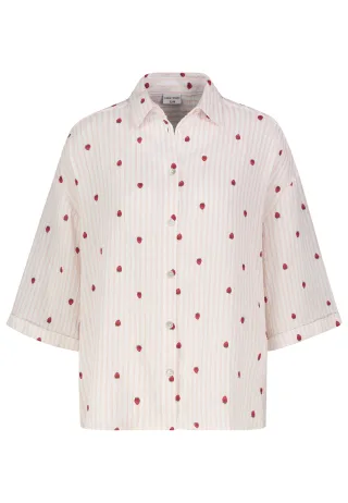 Authentic Style - RE9CIGt1cnphcm0gQmx1c2UgQWxsb3ZlciBQcmludA== strawberries: white-iced rose - Gr. - L