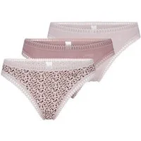 sloggi T-String 3er Pack GO Crush (Spar-Set, 3-St) String - Baumwolle - Atmungsaktiv - Komfortabel und atmungsaktiv