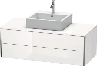 Duravit XSquare Konsolenwaschtischunterbau wandhängend Weiß Hochglanz 1200x548x400 mm - XS491202222 XS491202222