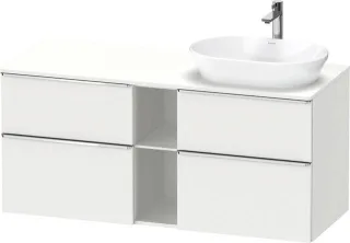 Duravit D-Neo Konsolenwaschtischunterbau wandhängend Weiß Matt 1400x550x664 mm - DE4970R10180000 DE4970R10180000