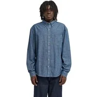 Element Langarmhemd Button Down Regular Chambray