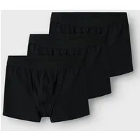 Name It Trunk NKMBOXER 3P (Packung, 3-St) eng, Jersey, Logoschriftzug, angesetztes Bündchen