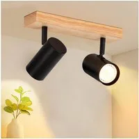 ZMH Deckenstrahler 1/2/3Flammig GU10- Modern Deckenlampe 330°Schwenkbar Whonzimmer, ohne Leuchtmittel