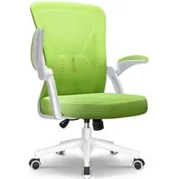 Adormii Bürostuhl Bürostuhl mit klappbaren Armlehnen,Ergonomischer Bürostuhl (Drehstuhl 360° mit Höhenverstellbarer Lendenwirbelstütze,Verstellbarer gepolsterten Armlehnen,Wippfunktion bis 125°,geräuscharmen Rollen,Höhenverstellbar), Atmungsaktiver N