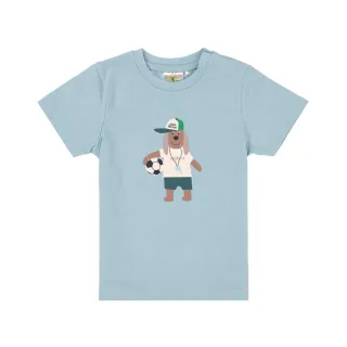 Lässig T-Shirt mit Hund, hellblau 98/104