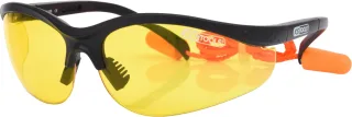 KS Tools Schutzbrille-gelb, mit Ohrstöpsel gelb - 310.0166