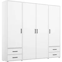 rauch Drehtürenschrank Kleiderschrank Schrank Garderobe Wäscheschrank VOYAGER (in 3 verschiedenen Ausstattungen BASIC/CLASSIC/PREMIUM) mit 2 modernen Griffvarianten, mit Außenschubladen MADE IN GERMANY