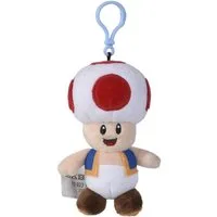 Super Mario Kuscheltier Super Mario - Toad - Plüsch Schüsselanhänger 15 cm (NEU & OVP)