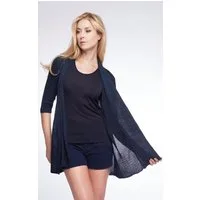 Passioni Cardigan mit Metallic-Garn in Größe XS