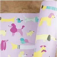 Bow & Hummingbird Geschenkpapier Hunde 48 x 69 cm – Hochwertiges Geschenkpapier mit Hundemotiv, Bow & Hummingbird, 100% Recyclingpapier