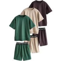 Next Pyjama Kurze Schlafanzüge, 3er-Pack (6 tlg)