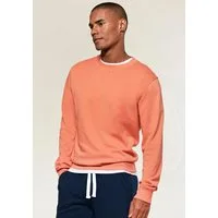 KangaROOS Sweatshirt mit Rundhalsausschnitt mit coolem Rippeinsatz am Ausschnitt vorn