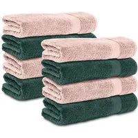 Komfortec Handtuch Set 50x100 cm aus 100 % Baumwolle, Frottee (Packung, 8-St), Handtücher Set, Weich, Towel