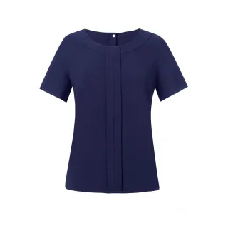 Brook Taverner - "Verona" Bluse für Damen kurzärmlig (Marineblau)