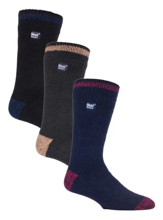 HEAT HOLDERS - 3er-Pack Multipack Herren Isolierte Thermosocken für den Winter - Block Twist