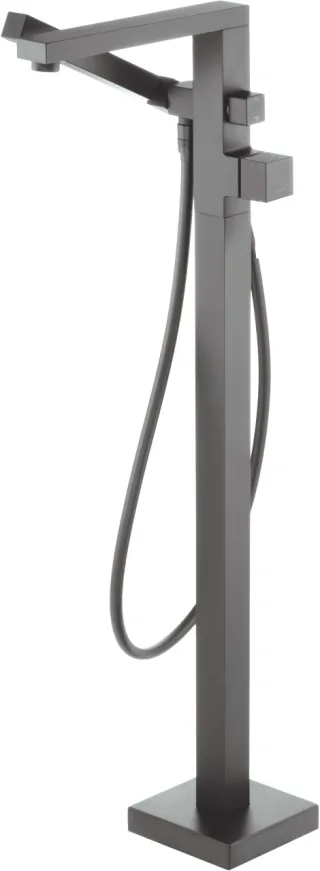 Neuesbad Serie 660 Freistehende Wannenarmatur mit Brauseset, Titan NB1DEBQLD17M1