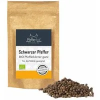 Pfefferdieb Gewürz Schwarzer Pfeffer ganz, direkt aus dem Gewürzgarten, BIO, 250g, Angenehme, langanhaltende Schärfe mit feinen Zitrusnuancen.