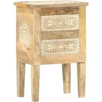 vidaXL Nachttisch Nachttisch Handbemalt 40×30×60 cm Massivholz