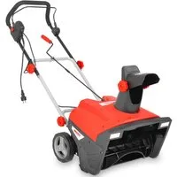 Hecht Elektro-Schneefräse 9235 2300 W einstufig, LED-Beleuchtung, 9 m Wurfweite, 50 cm Arbeitsbreite, Schneeschleuder für Einfahrt, Gehweg & Hof, IP X4