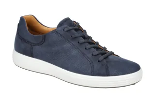 Ecco 47026402303 Soft 7 Men's Halbschuhe Blau Night Sky Echtleder Gummi PU