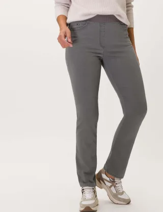 Raphaela by Brax Damen Schlupfhose Style PAMINA GREY, denim grau, Gr. 48K