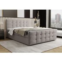 B&B Home Boxspringbett Boxbett Coria III 180 cm 200 cm (H3 Matratze Bonellfederung, Kopfteil, Bettkasten und Topper)