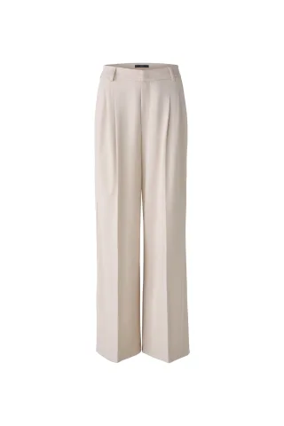 Oui - Hose Viskosejersey light stone - Gr. - 42