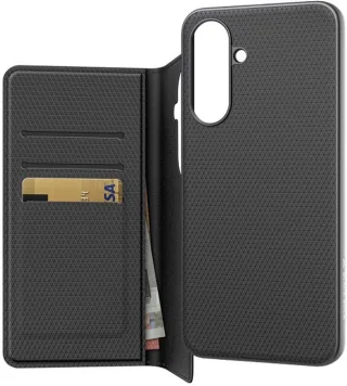 Black Rock Wallet 2in1 für Galaxy A56 5G (Schwarz)