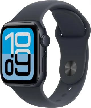 Apple Watch SE 3 (2025) [GPS inkl. Sportarmband M/L mitternacht] 40mm Aluminiumgehäuse mitternacht