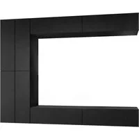 Lookway Wohnwand COLETTE MATT III mit Push-to-Open-System und LED-Beleuchtung