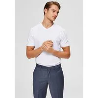 Selected V-Shirt SLHNEWPIMA SS V-NECK TEE B NOOS