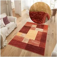 OTTO home Teppich Melvin, rechteckig, Höhe: 8 mm, schön weich, Kurzflor Teppich Karo-Muster, Wohnzimmer, Esszimmer