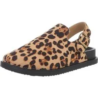 Ital-Design Damen Mules Freizeit Riemchensandalette (88828369) Flach Riemchensandalen in Beige