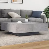 vidaXL Couchtisch, Couchtisch Betongrau 100x100x31 cm Holzwerkstoff