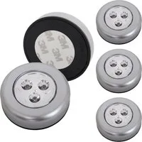 Briloner Leuchten LED Unterbauleuchte 2633-054, LED fest integriert, 2700K - Extra-Warmweiß, Push Light, 6,8x2,3cm, Titanfarbig, Schrank, Schublade, Küchenlampe