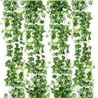 Kunstranke Efeu Künstlich, Efeu Girlande Hängend Ivy Leaves 220 cm, Coonoor, für Garten Hochzeit Weihnachts Neujahrs Party Wanddekoration