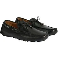 Desa Herren-Lederslipper – Atmungsaktive Slipper mit flachem Absatz, ohne Loafer