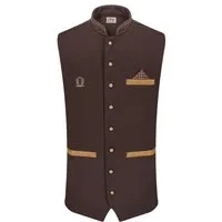 Steigenhöfer Manufaktur Trachtenweste Herren aus Baumwolle - Verstellbarer Rückenriegel - Tiefe Taschen Traditionelle Kugelknöpfe - Einstecktuch - Für ihr Oktoberfest Outfit
