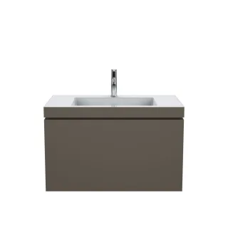 Duravit L-Cube c-bonded Set wandhängend Flanell Grau Seidenmatt 800x480x500 mm - LC6917O9090 LC6917O9090