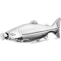 Delphin.sk Flachmann Delphin Boost Flachmann Edelstahl 140ml Fisch, Geschenk für Angler
