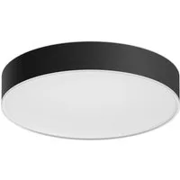 Philips Hue Smarte LED-Leuchte White Ambiance Enrave Deckenleuchte M schwarz, Abschaltautomatik, Bluetooth, CCT - über Fernbedienung, Dimmer, Dimmfunktion, Farbsteuerung, Fernbedienung, Infrarot inkl., Leuchtdauer einstellbar, Memoryfunktion, Nachtli