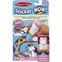 Melissa & Doug - Sticker WOW! Einhorn Aufkleberstempel & Block, Basteln