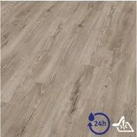 EGGER Vinylboden Aquadura EDF204 Panora Eiche grau (7,5mm, 1,995qm), Wasserbeständig, Holzbasierter elastischer Bodenbelag mit HDF Trägerplatte