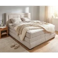 OTTO home Boxspringbett MIVVA inkl. Bettkasten & Topper, Komfortliegehöhe: 67cm, Breite: 180cm, in H3, H4 oder Hmix H3/H4, wahlweise mit oder ohne LED-Leuchten