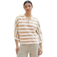 TOM TAILOR Kapuzenpullover mit weitem V-Ausschnitt
