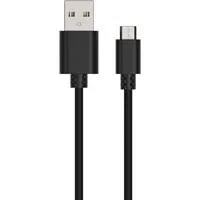 USB 2.0 Kabel, USB-A Stecker > Micro-USB Stecker schwarz, 1 Meter