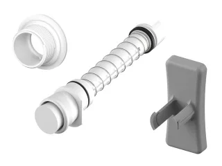 Tece -Duschstab-Komplettset, weiß , 9820363 9820363