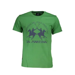 La Martina Verde Baumwolle Herren T-Shirt
