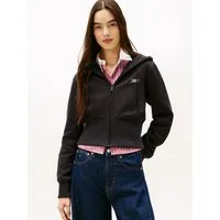 Tommy Jeans Kapuzensweatjacke TJW REG SILVER SCRIPT ZIP THRU