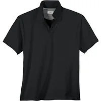 s.Oliver Rundhalsshirt s.Oliver Übergrößen Basic Stretch-Poloshirt schwarz